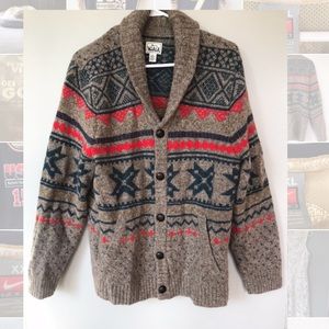 Men’s Tan Woolrich Cardigan